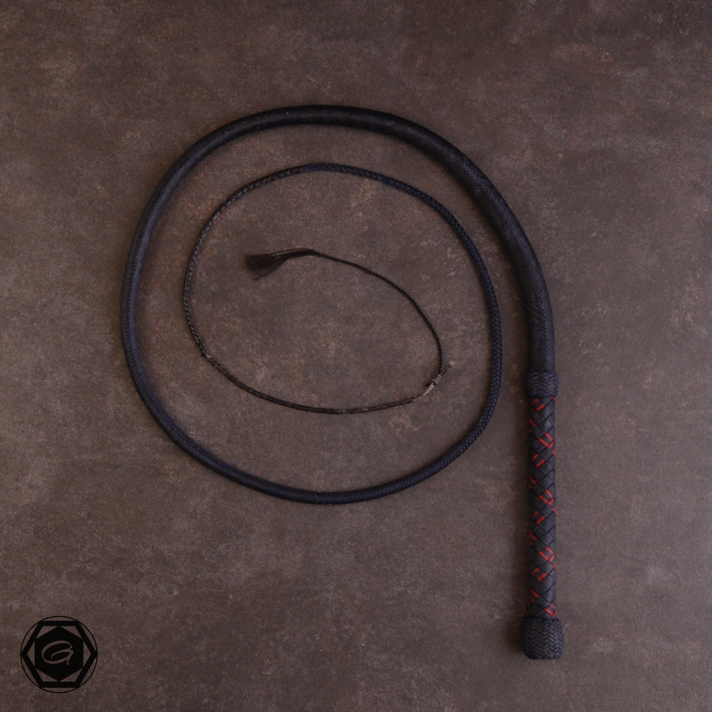 B-Stock 5ft 32 plait bullwhip midnight/red integrierter dyneemafall, kleiner Flechtfehler
