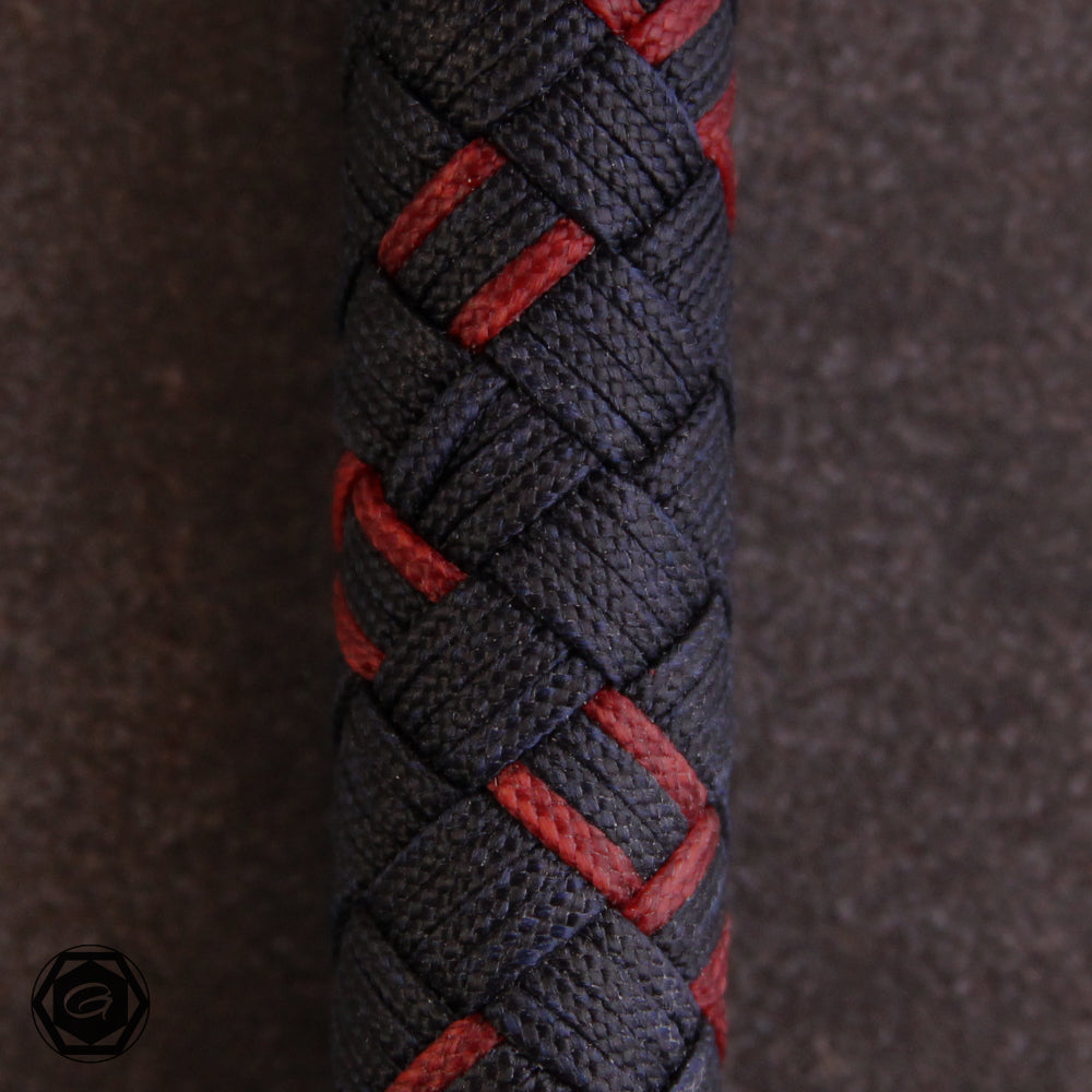 B-Stock 5ft 32 plait bullwhip midnight/red integrierter dyneemafall, kleiner Flechtfehler