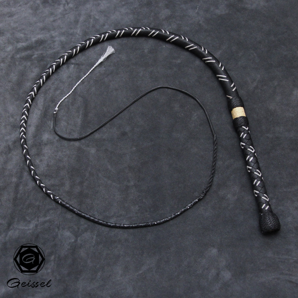 4ft 32 Plait Geissel Serie black/white/brass