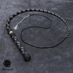 4ft 32 Plait Geissel Serie black/white/brass