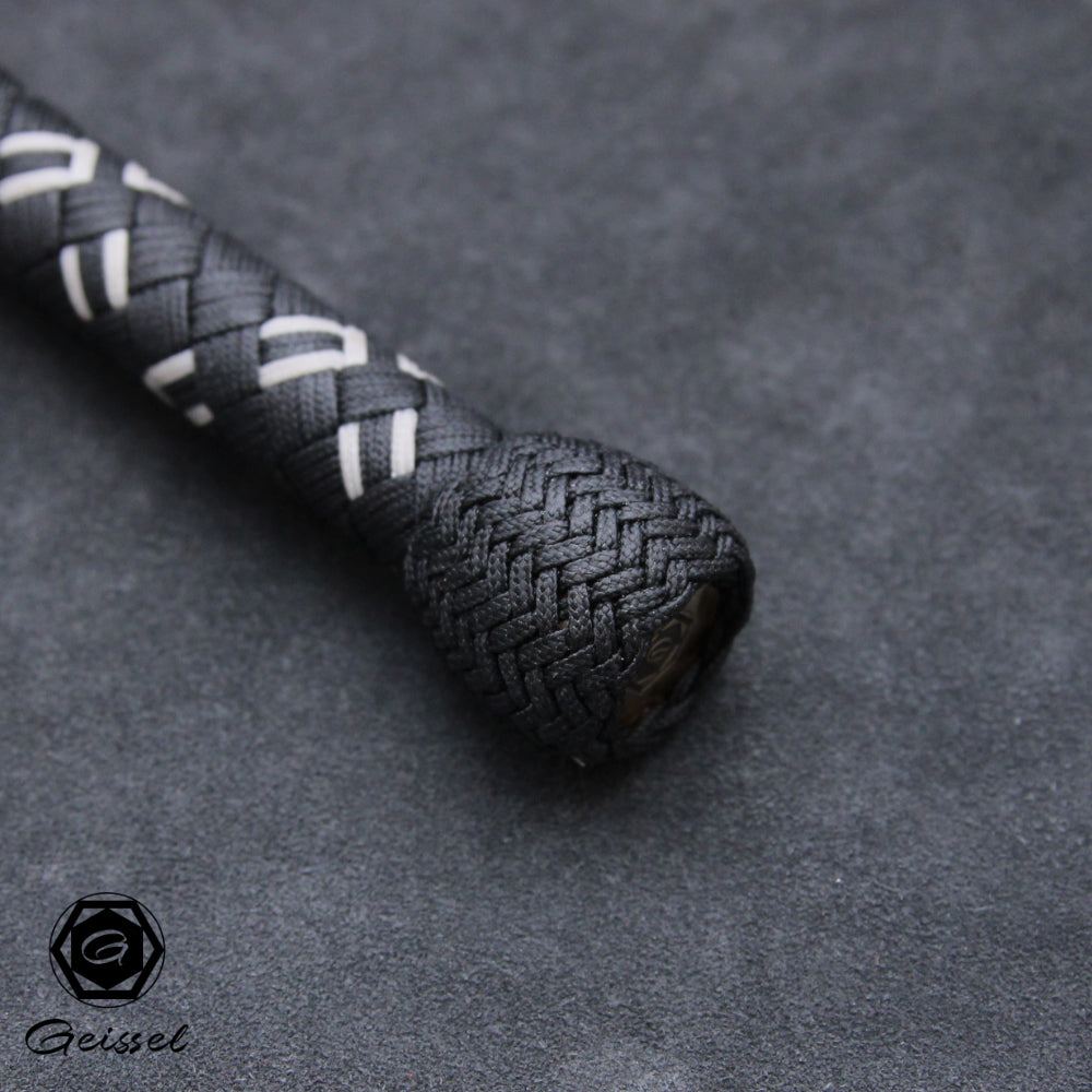 4ft 32 Plait Geissel Serie black/white/brass