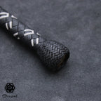 4ft 32 Plait Geissel Serie black/white/brass
