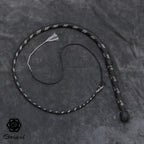 4ft Modern Bullwhip schwarz/diamond snake