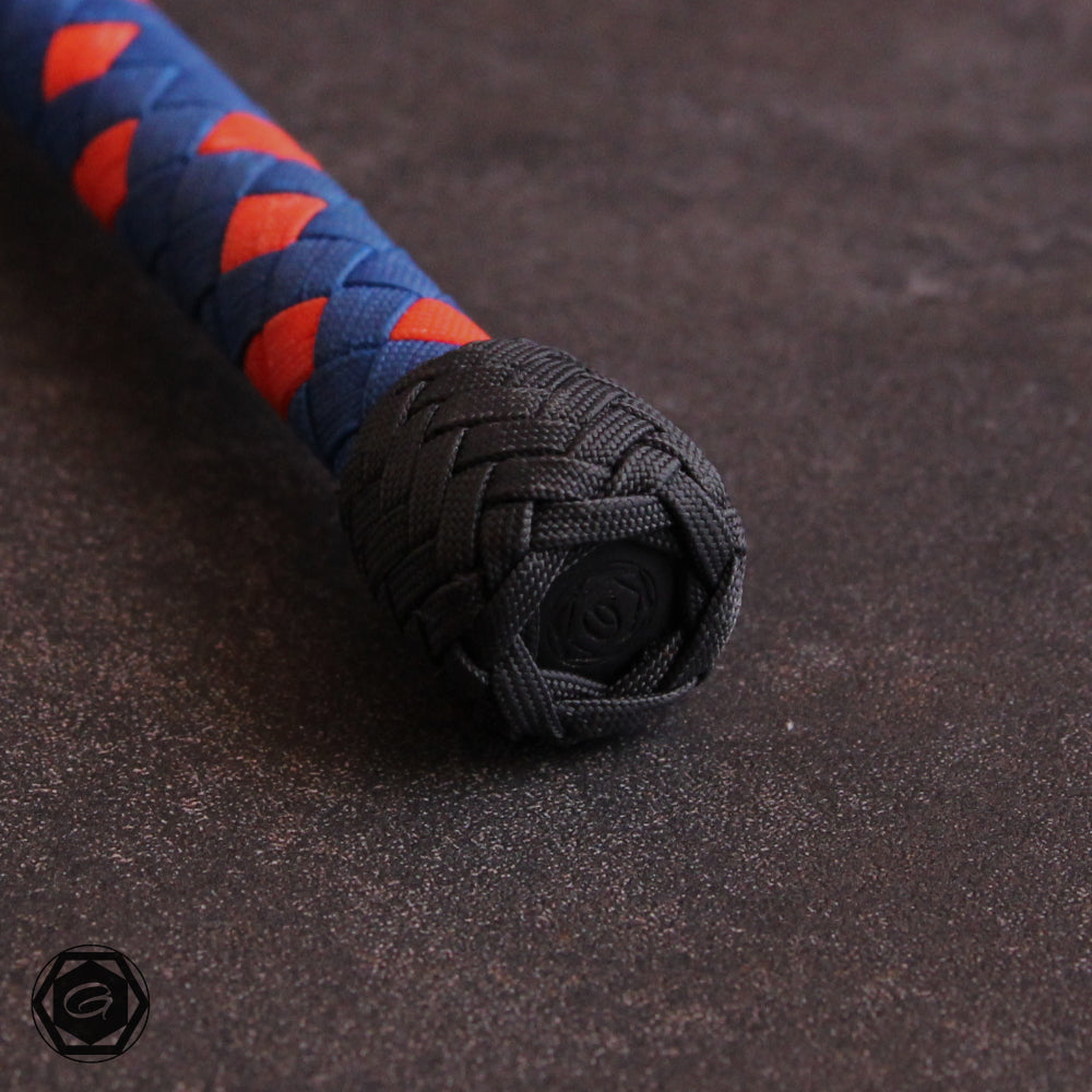 4ft Modern Bullwhip blue/anthracite/neon orange