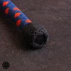 4ft Modern Bullwhip blue/anthracite/neon orange