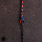4ft Modern Bullwhip blue/anthracite/neon orange