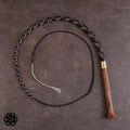 4ft 32 plait Woody schwarz/weiß, Ovengkol/Ulme Griff-Messing B-Stock