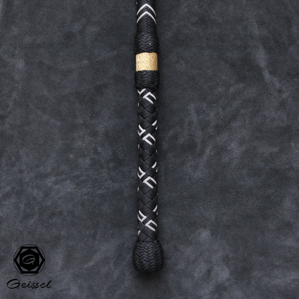 4ft 32 Plait Geissel Serie black/white/brass