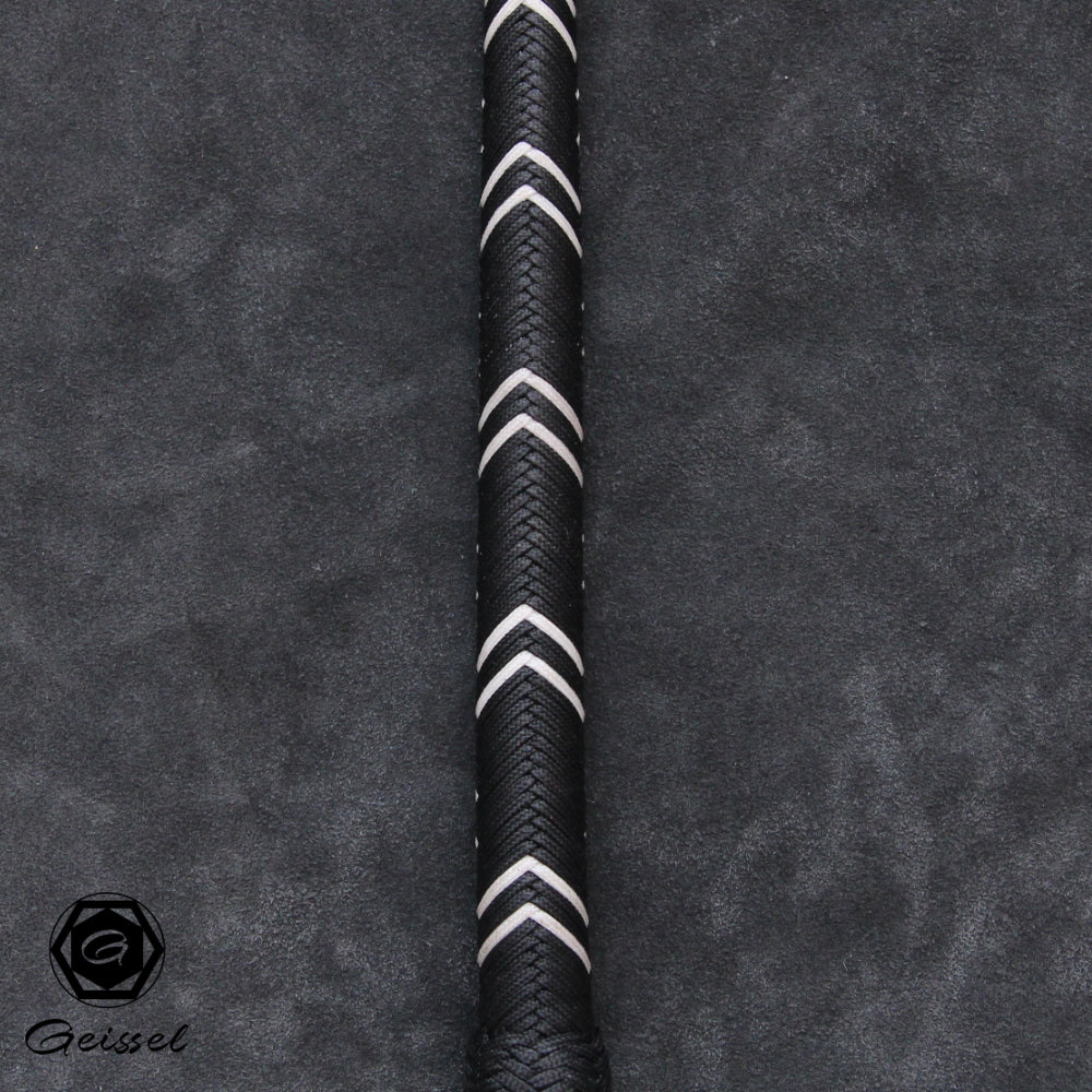 4ft 32 Plait Geissel Serie black/white/brass