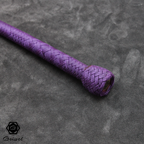 4ft nylon snake whip lila, fancy pattern, messing münze
