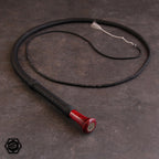 5.2ft 32 plait special bullwhip black/birch burl