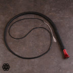 5.2ft 32 plait special bullwhip black/birch burl
