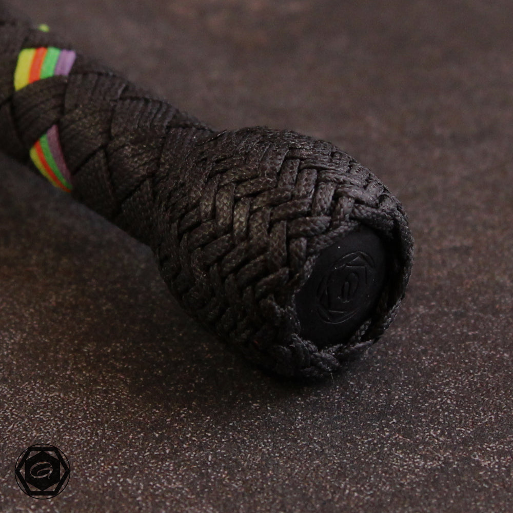 5ft Bullwhip-Geissel Serie 32plait. black/purple/neonorange/neongreen/neonyellow