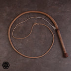 5 1/2ft Nylon Bullwhip Goldbraun/schokobraun