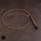 5 1/2ft Nylon Bullwhip Goldbraun/schokobraun