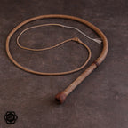 5 1/2ft Nylon Bullwhip Goldbraun/schokobraun