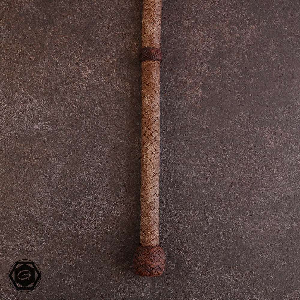 5 1/2ft Nylon Bullwhip Goldbraun/schokobraun