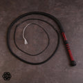 6ft 32 plait special bullwhip 3 black/marmorholz fancy plait
