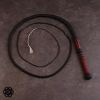 6ft 32 plait special bullwhip 3 black/marmorholz fancy plait