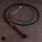 6ft 32 plait special bullwhip 3 black/marmorholz fancy plait