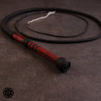 6ft 32 plait special bullwhip 3 black/marmorholz fancy plait
