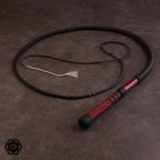 6ft 32 plait special bullwhip 3 black/marmorholz fancy plait