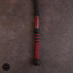 6ft 32 plait special bullwhip 3 black/marmorholz fancy plait