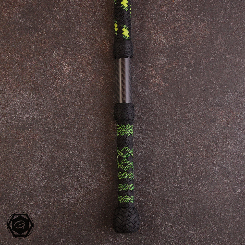5ft Special Modern Bullwhip Carbon/black/neon yellow