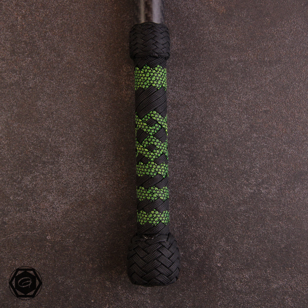 5ft Special Modern Bullwhip Carbon/black/neon yellow