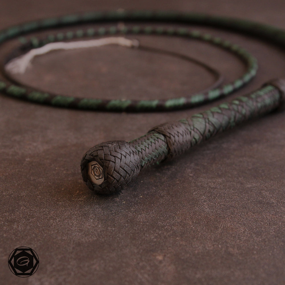 5.7ft HyperFlex 24 plait Prototype forest green/black-Fancy plait