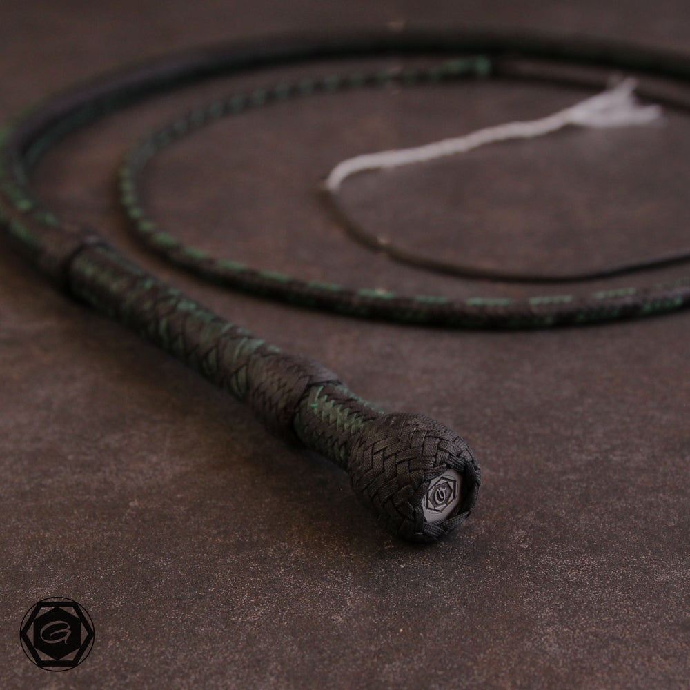 5.7ft HyperFlex 24 plait Prototype forest green/black-Fancy plait