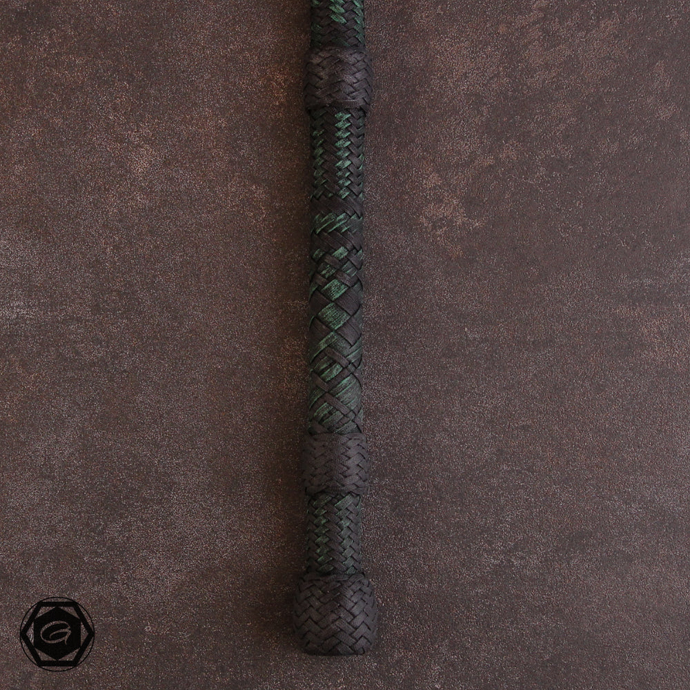5.7ft HyperFlex 24 plait Prototype forest green/black-Fancy plait