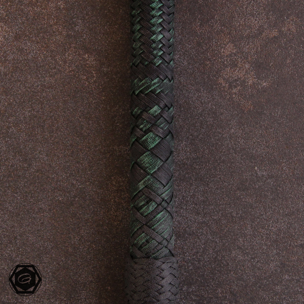5.7ft HyperFlex 24 plait Prototype forest green/black-Fancy plait