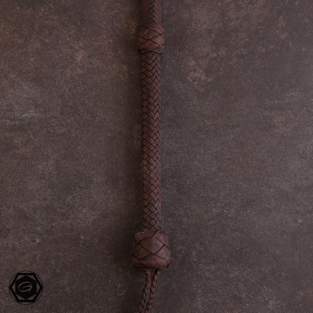 B-Stock 6 1/2ft  Indy/American Style Bullwhip walnussbraun