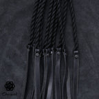 Hybrid Flogger 10x20 Tails schwarz- Ovengkolgriff