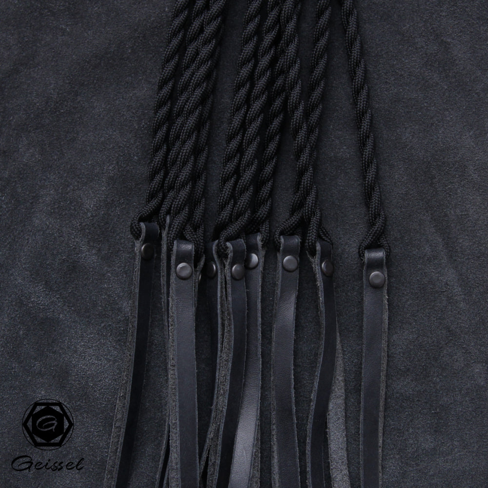 Hybrid Flogger 10x20 Tails schwarz- Ovengkolgriff